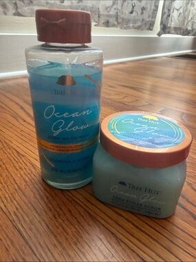 Ocean Glow Blue Shea Sugar Scrub - Exfoliating Body Scrub